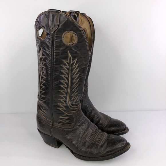 Tony Lama Buckaroo Cowboy Western Boots Size 9D - Picture 1 of 9